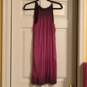 Vince dress, medium size, pink, darker pink/purple on top.